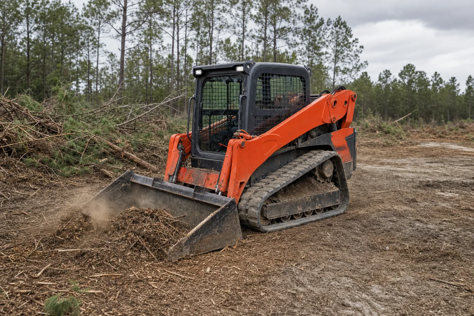 Kubota SVL95-2S Skid Steer in action