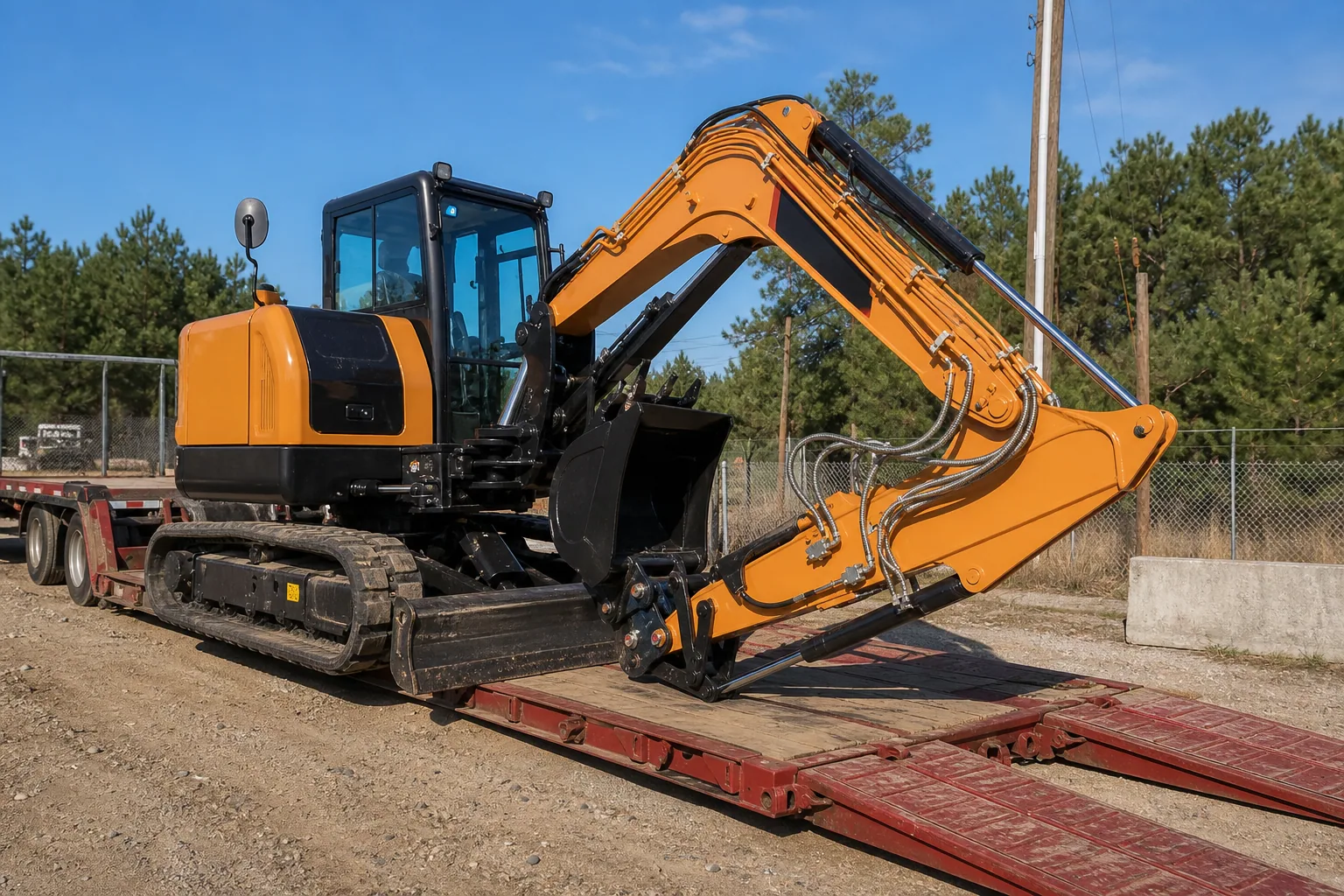 Sany SY50U Mini Excavator in action