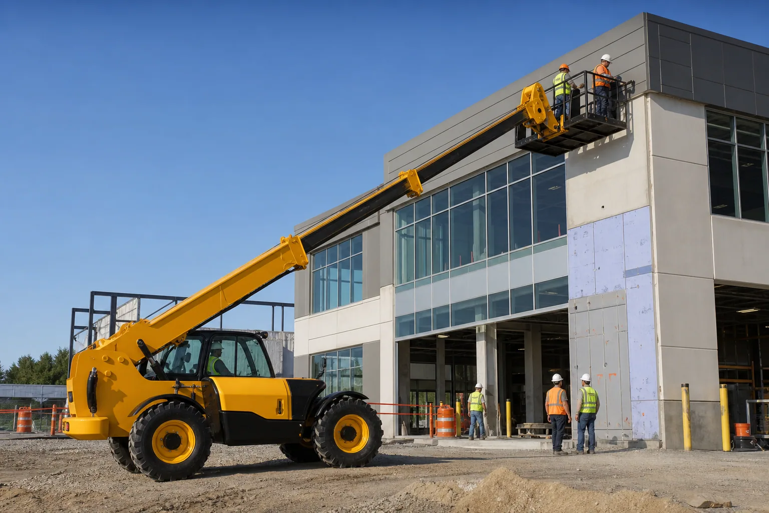 JCB 510-56 Telehandler in action
