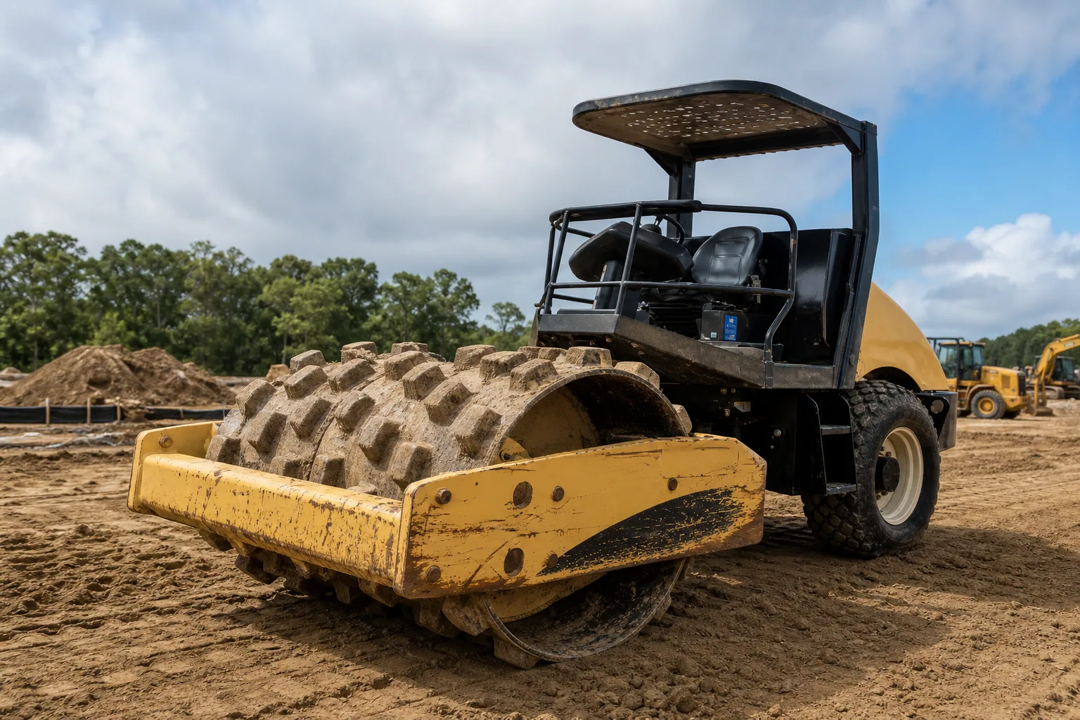 Ingersoll Rand Vibratory Compactor in action
