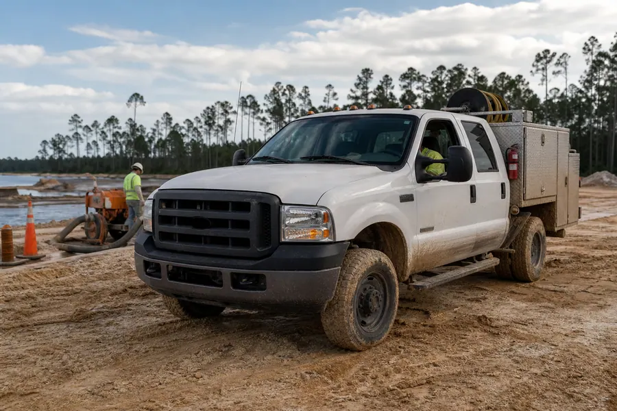 Ford F350 Diesel Fire Rescue Truck in action