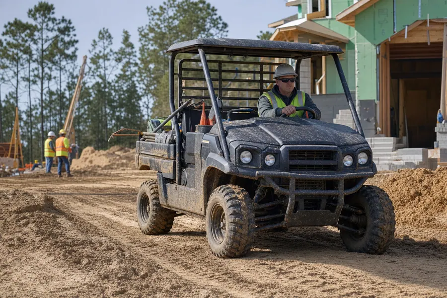 Kawasaki Mule UTV in action