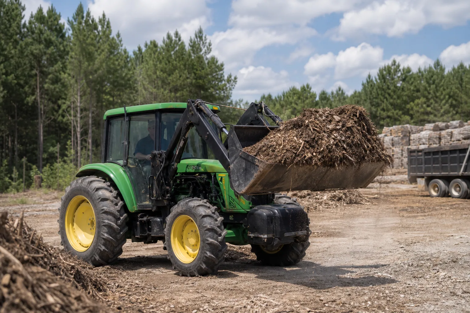John Deere 2350 Tractor in action