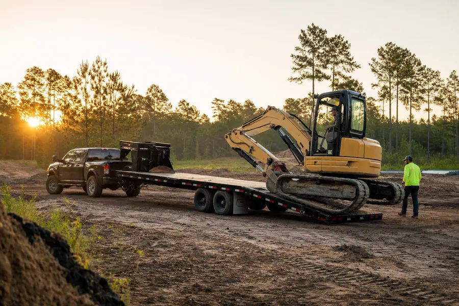 14,000 lb Trailer in action