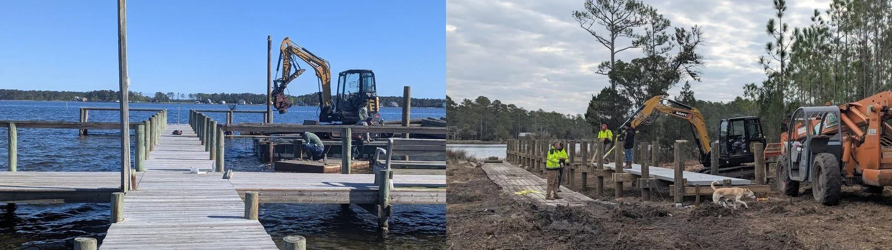 Dock and pier construction placeholder