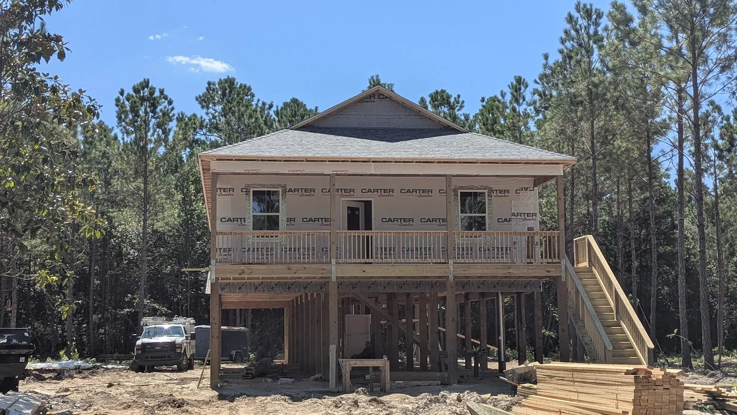 Raised cottage construction by Andromeda Construction